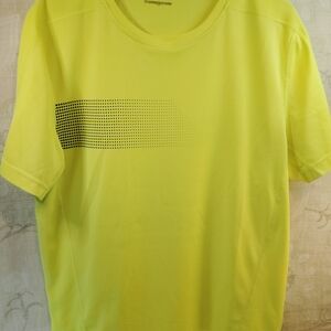 Fila Neon Yellow Men's Athletic Wear Short Sleeve Shirt